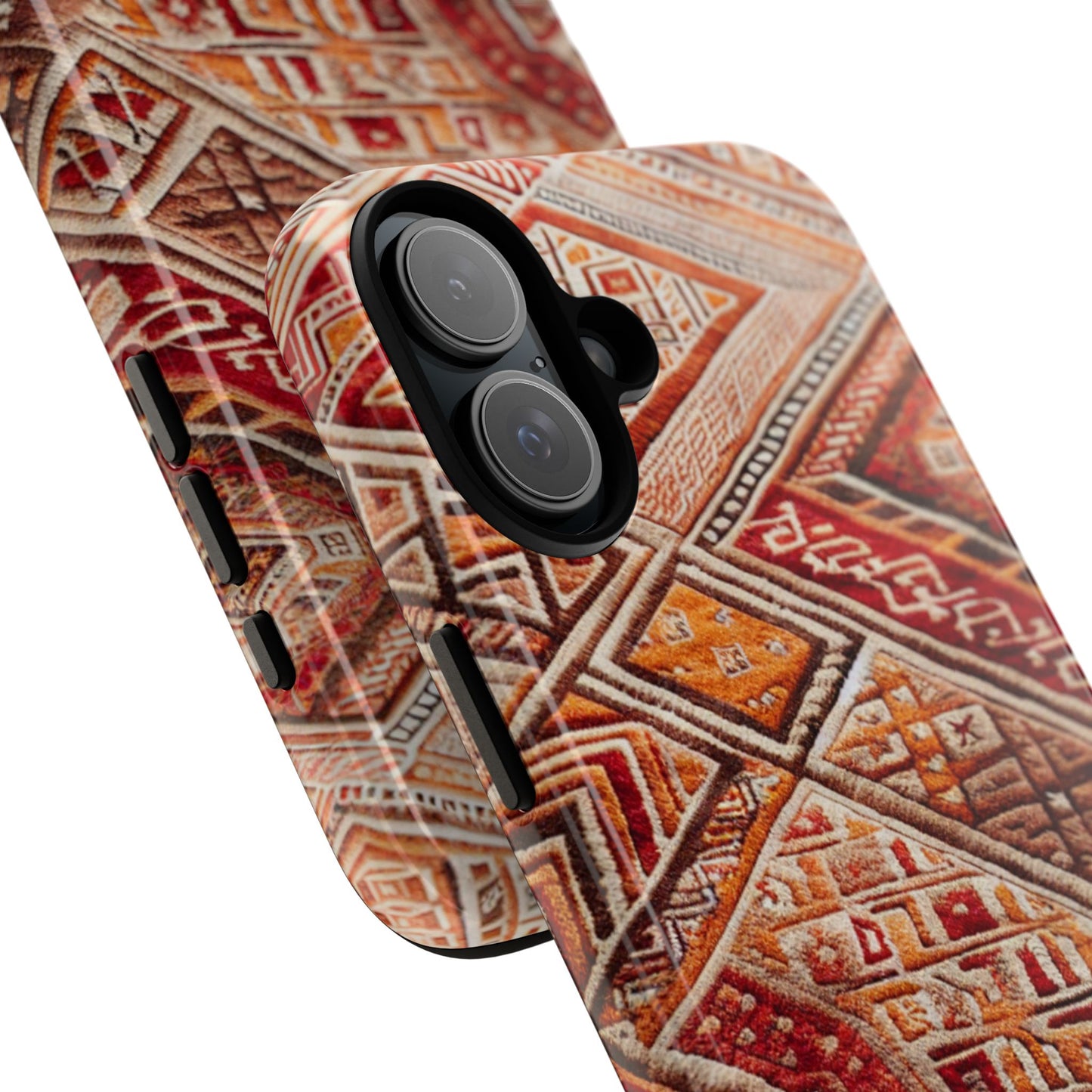 Bohemian Rug iPhone Case - Durable Tough Case with Vintage Design