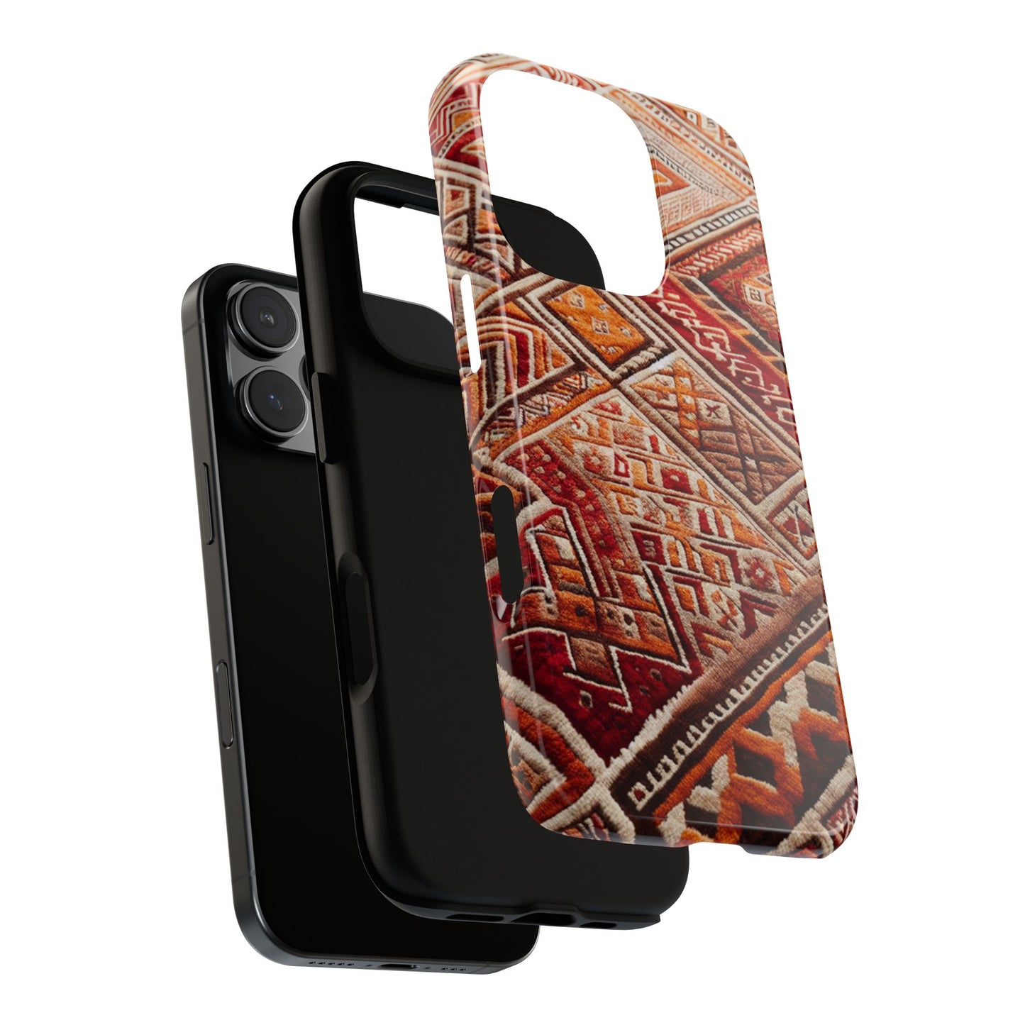 Bohemian Rug iPhone Case - Durable Tough Case with Vintage Design